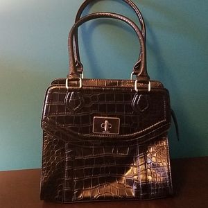 Nine West faux crocodile handbag